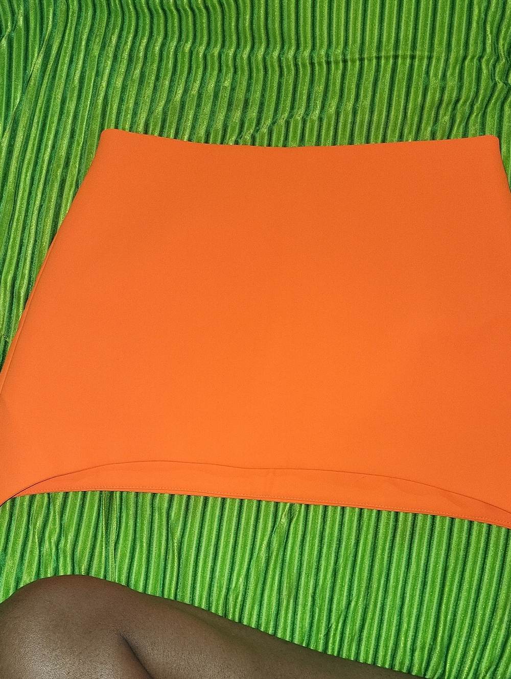 ZARA Bright Orange Mini Skirt